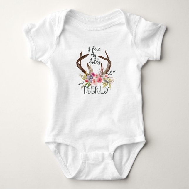 Ich Liebe meinen Papa ehrlich Baby Strampler (Vorderseite)