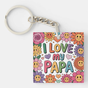 Ich liebe meinen Papa Schlüsselanhänger