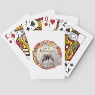 Ich liebe meinen Pekingese Spielkarten