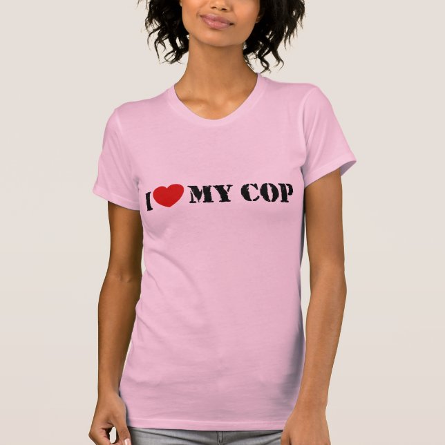 Ich Liebe meinen Polizist T-Shirt (Vorderseite)