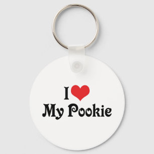 Ich liebe meinen Pookie Schlüsselanhänger