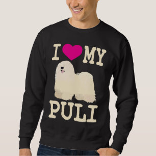 Ich liebe meinen Puli Süßer ungarischer Puli-Dread Sweatshirt
