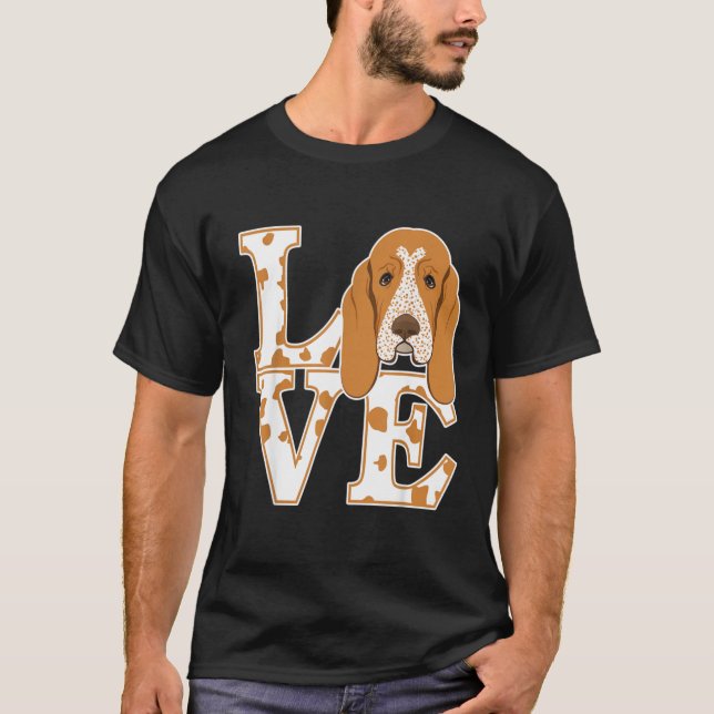 Ich Liebe meinen Redtick Coonhound Red Tick Coonho T-Shirt (Vorderseite)