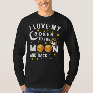 Ich Liebe meinen Rottweiler zum Mond und T-Shirt