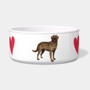 Ich Liebe meinen SchokoladenLabrador Napf