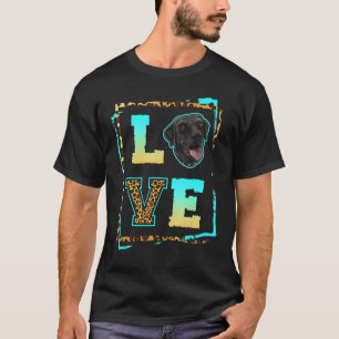 Ich liebe meinen schwarzen Labrador Retriever Blac T-Shirt