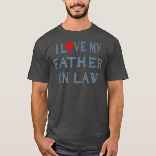 Ich liebe meinen Schwiegervater Retro Vintage Dad T-Shirt