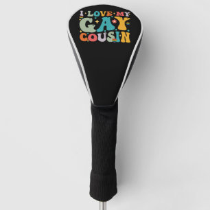 Ich liebe meinen schwulen Cousin Groovy Rainbow LG Golf Headcover