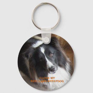 Ich liebe meinen Shetland Sheepdog Schlüsselanhänger