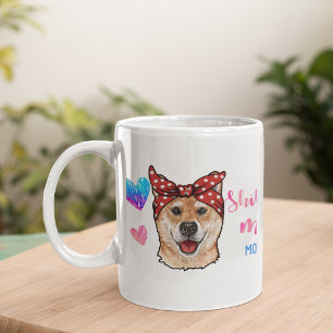 Ich Liebe Meinen Shiba Inu Hund Haustier Leuchtend Kaffeetasse