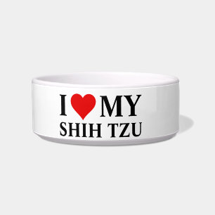 Ich liebe meinen Shih Tzu Napf