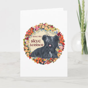 Ich liebe meinen Skye Terrier Karte