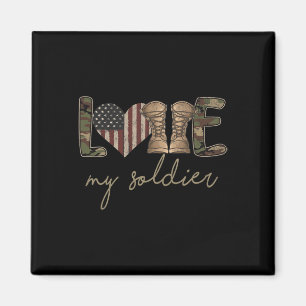 Ich liebe meinen Soldaten Militär Army Ehefrau USA Magnet