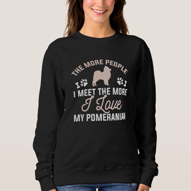 Ich Liebe meinen Spitz Sweatshirt (Vorderseite)