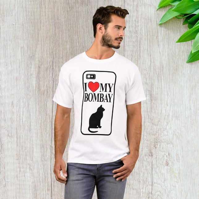 Ich Liebe meinen T - Shirt für die Bombay-Katze (Von Creator hochgeladen)