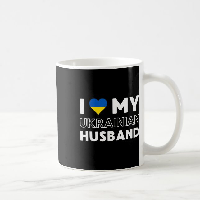 Ich liebe meinen ukrainischen Husky Kaffeetasse (Rechts)