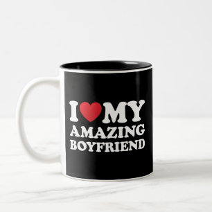 Ich liebe meinen unglaublichen Freund. Ich liebe m Zweifarbige Tasse