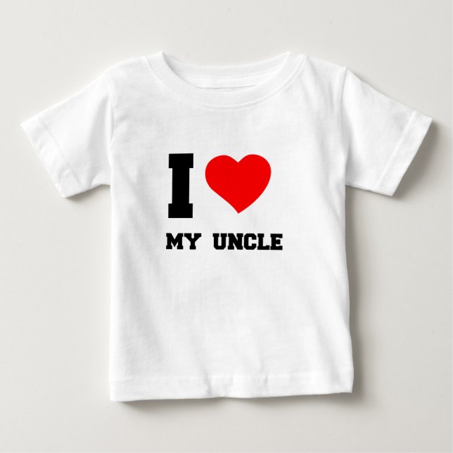 ICH LIEBE MEINEN UNKEL BABY T-SHIRT (Vorderseite)