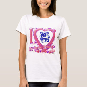 Ich liebe meinen Urgroßvater pink/lila - Foto T-Shirt