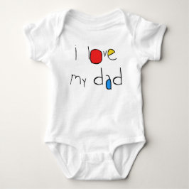 Ich Liebe meinen Vater Baby Strampler