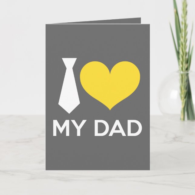 Ich Liebe meinen Vater Karte (Vorderseite)