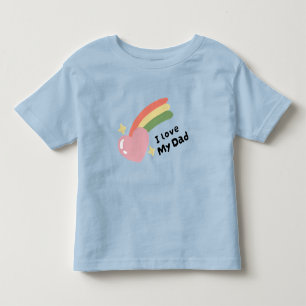Ich Liebe meinen Vater Kleinkind T-shirt