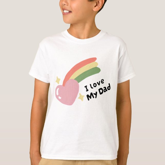 Ich Liebe meinen Vater T-Shirt (Vorderseite)