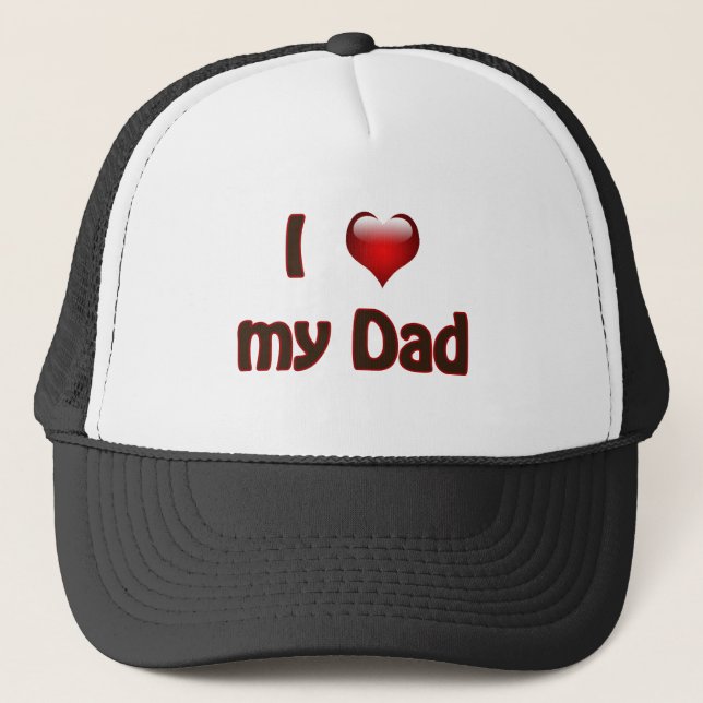 Ich Liebe meinen Vater Truckerkappe (Vorderseite)