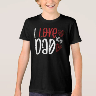 Ich Liebe meinen Vater, Vater Tri-Blend Shirt