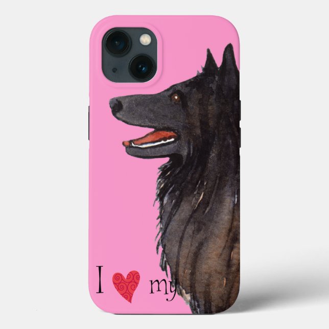 Ich Liebe meines belgischen Schafhundes Case-Mate iPhone Hülle (Rückseite)