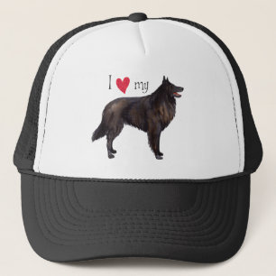 Ich Liebe meines belgischen Schafhundes Truckerkappe