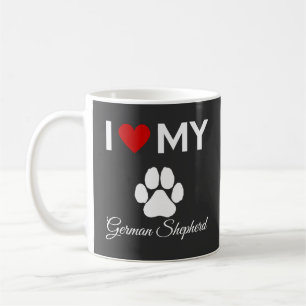 Ich Liebe meines deutschen Hirtenstextes Kaffeetasse