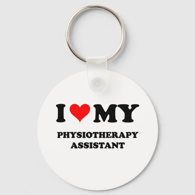 Ich Liebe meines Physiotherapie-Assistenten Schlüsselanhänger (Vorderseite)