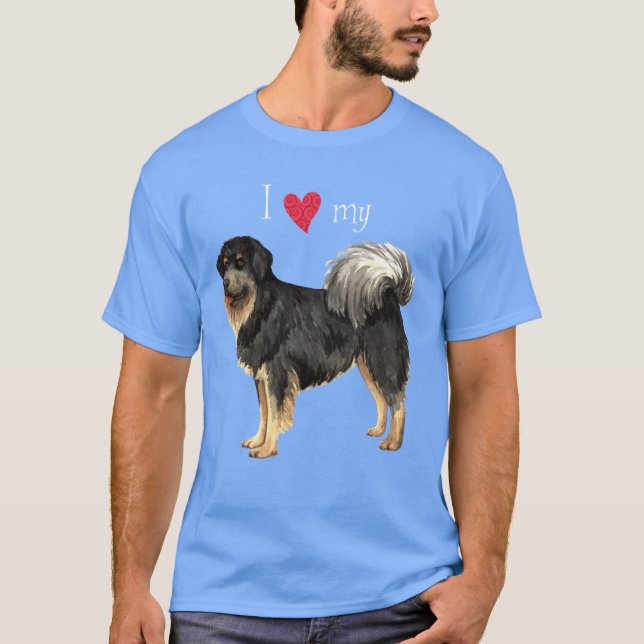 Ich Liebe meines tibetischen Mastiff-T - Shirt (Vorderseite)
