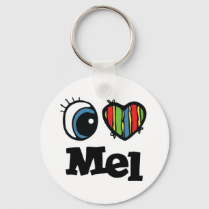 Ich liebe Mel Schlüsselanhänger