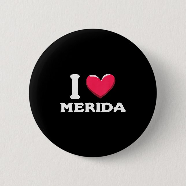 Ich liebe Merida Mexiko _1  Button (Vorderseite)