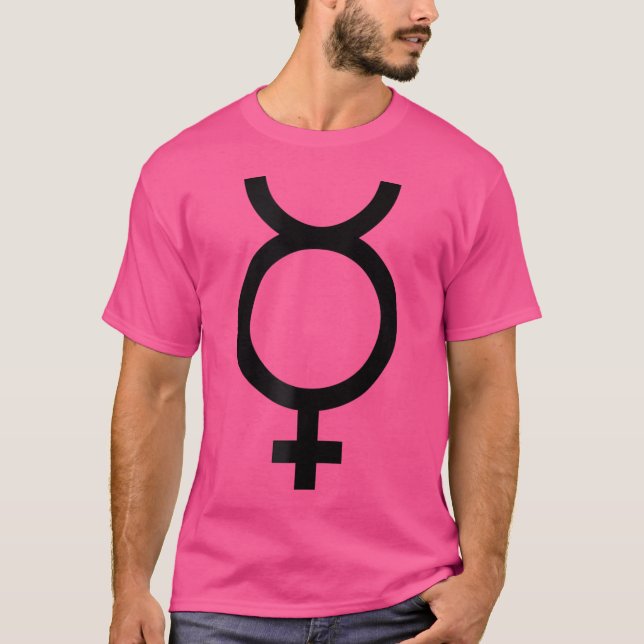 Ich Liebe Merkur Symbol Design Raum und Astronomie T-Shirt (Vorderseite)