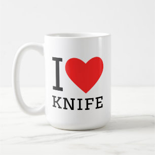 Ich liebe Messer Kaffeetasse
