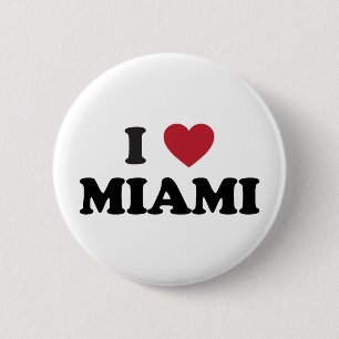 Ich liebe Miami Florida Button