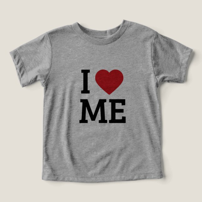Ich Liebe Mich Cute Kinder T-Shirt (Design Vorderseite)