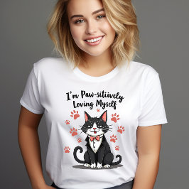 Ich liebe mich sehr - Tuxedo Cat Tri-Blend Shirt