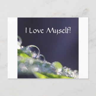 "Ich Liebe mich selbst!" Reihe 2 Postkarte