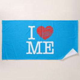 Ich Liebe mich Strandtuch