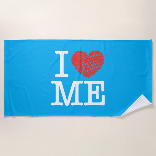 Ich Liebe mich Strandtuch (Vorderseite)