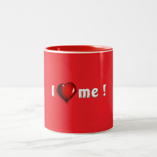 Ich Liebe mich - Vertrauen in einen Pokal Zweifarbige Tasse