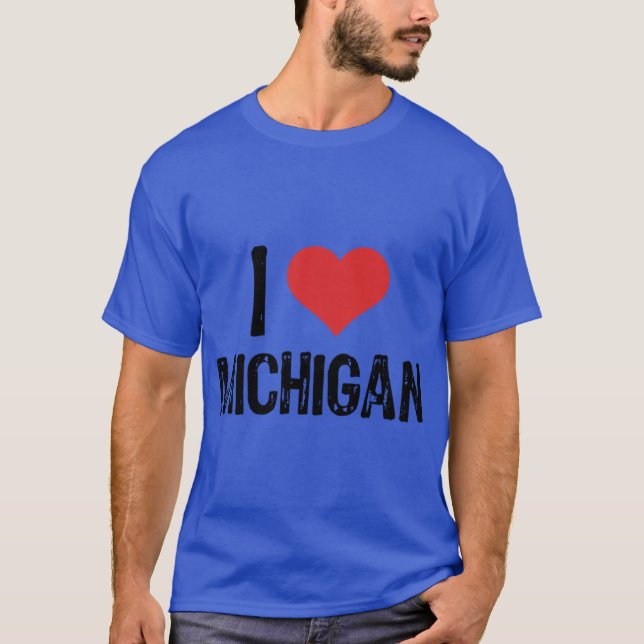 Ich liebe Michigan 4 T-Shirt (Vorderseite)