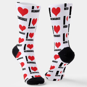 Ich liebe Milwaukee Socken