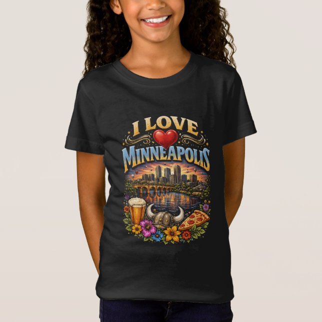 Ich liebe Minneapolis T-Shirt (Vorderseite)