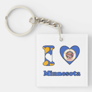 Ich liebe Minnesota Schlüsselanhänger
