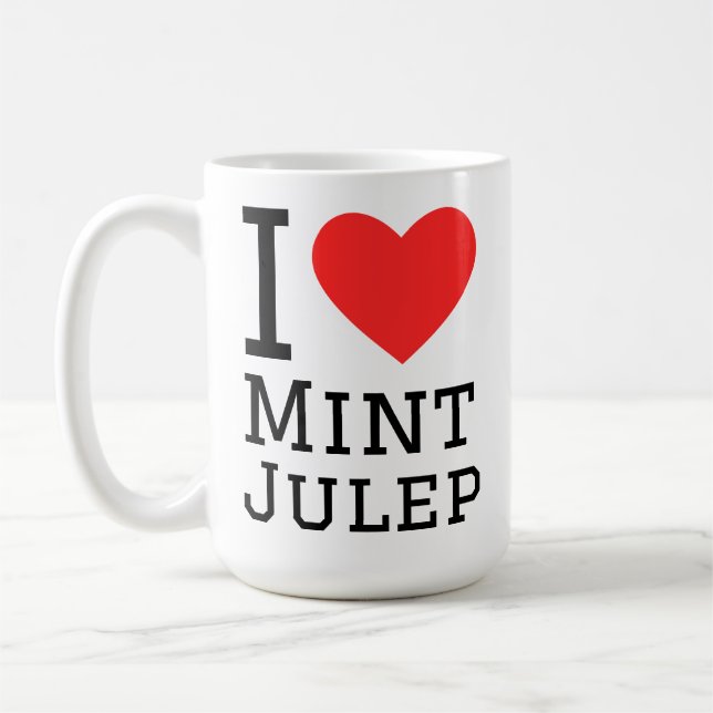 Ich liebe Mint Julep Kaffeetasse (Links)